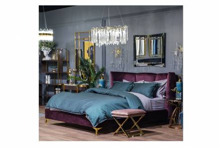 Кровать siena garda decor фиолетовый 199x116x22 см. фото