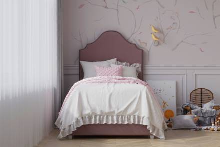 Кровать мелита с подъемным механизмом 140 200 myfurnish розовый 150x155x220 см. фото