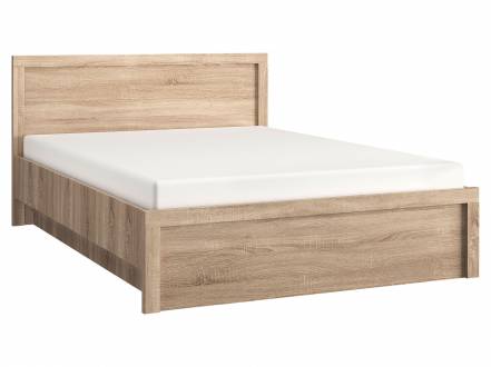Двуспальная кровать сомма дуб сонома, 140х200 см, с подъемным механизмом