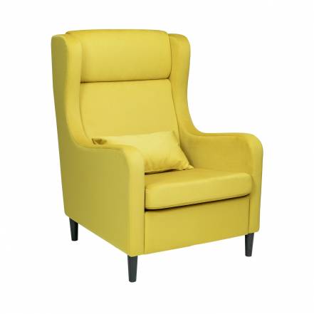 Кресло хилтон leset желтый 70x102x86 см. фото