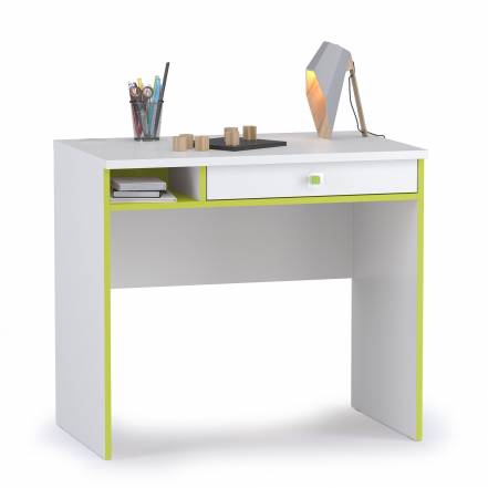 Письменный стол альфа 12.41 лдсп, лайм зеленый белый премиум