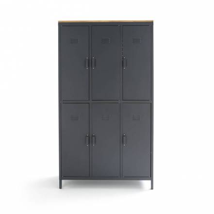 Шкаф hiba laredoute черный 100x180x40 см.