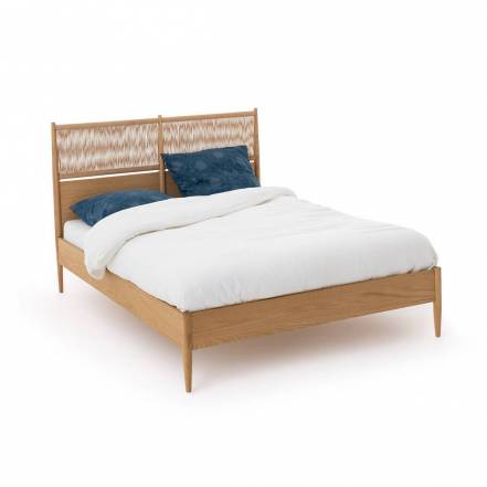 Кровать с кроватным основанием malora laredoute коричневый 148x110x198 см.
