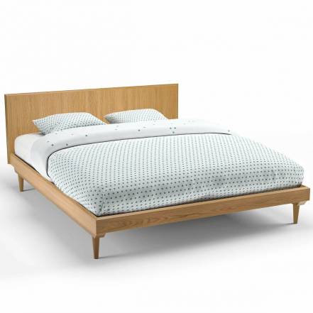 Кровать в винтажном стиле quilda laredoute коричневый 166x80x204 см.