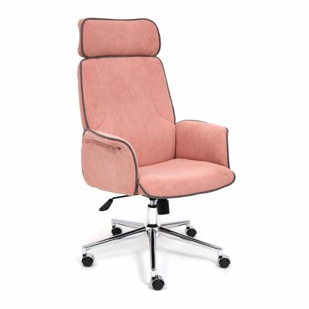 Кресло тс 64х47х128 см флок розовый фото