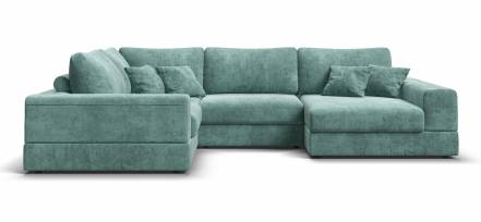 П-образный диван-кровать boss modool шенилл gloss минт фото