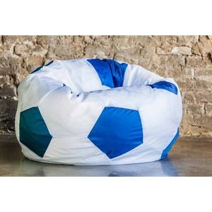 Кресло мяч bean-bag оксфорд бело голубой