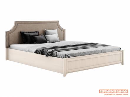 Двуспальная кровать карина 306 307 308 1400 х 2000 мм, бодега светлый furor brown grey, с подъемным механизмом фото