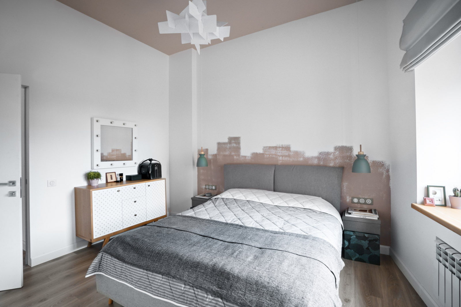 Фото спальни в скандинавском стиле реальные интерьер