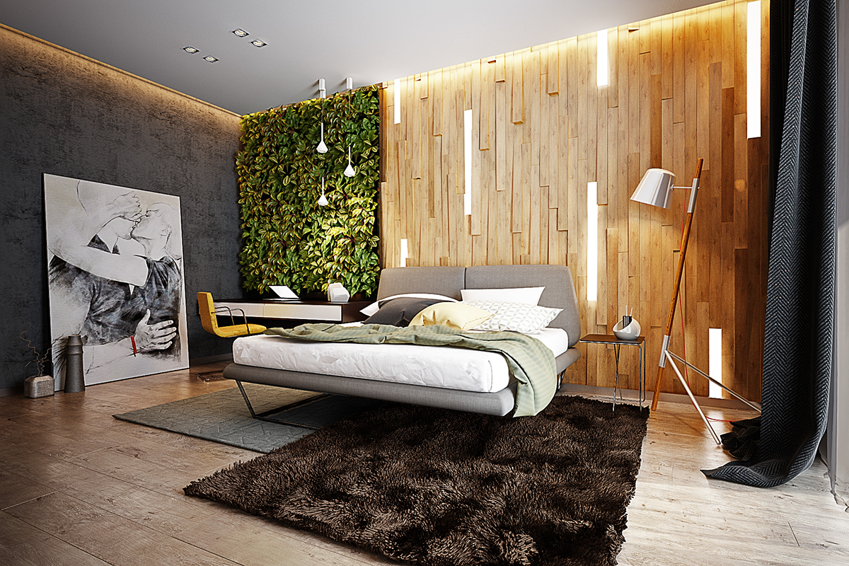 Дизайн спальни в стиле эко