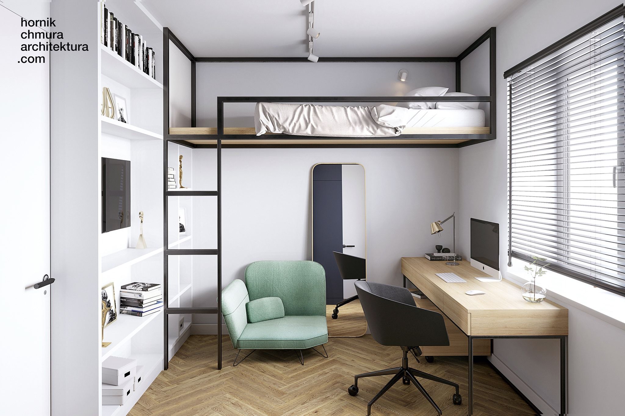 Делаем красивой и удобной крошечную квартиру: идеи для студий до 30 кв.м 12