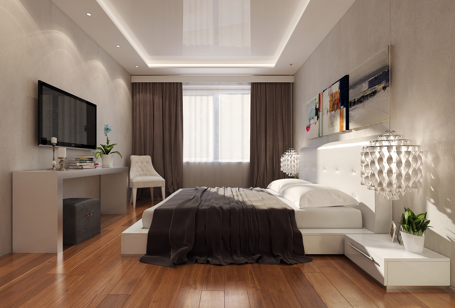 Дизайн светлой спальни