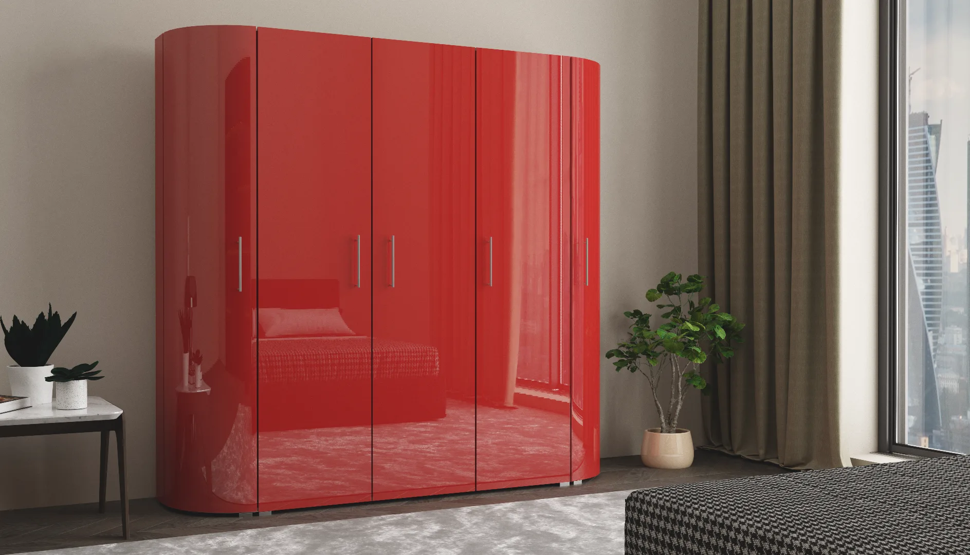 красный шкаф