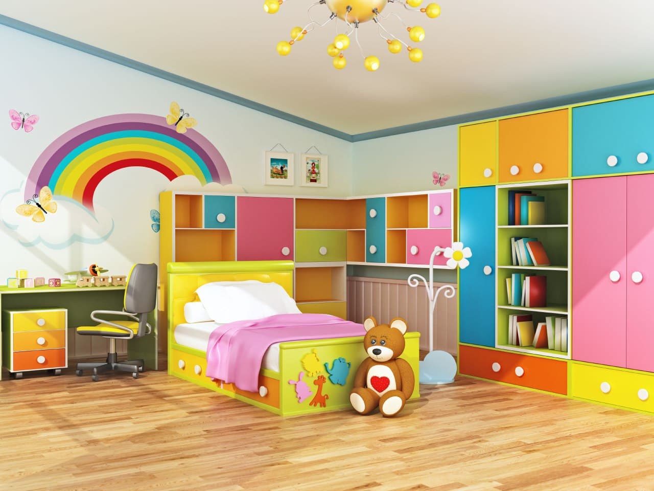 Дизайн детской комнаты для двоих 21