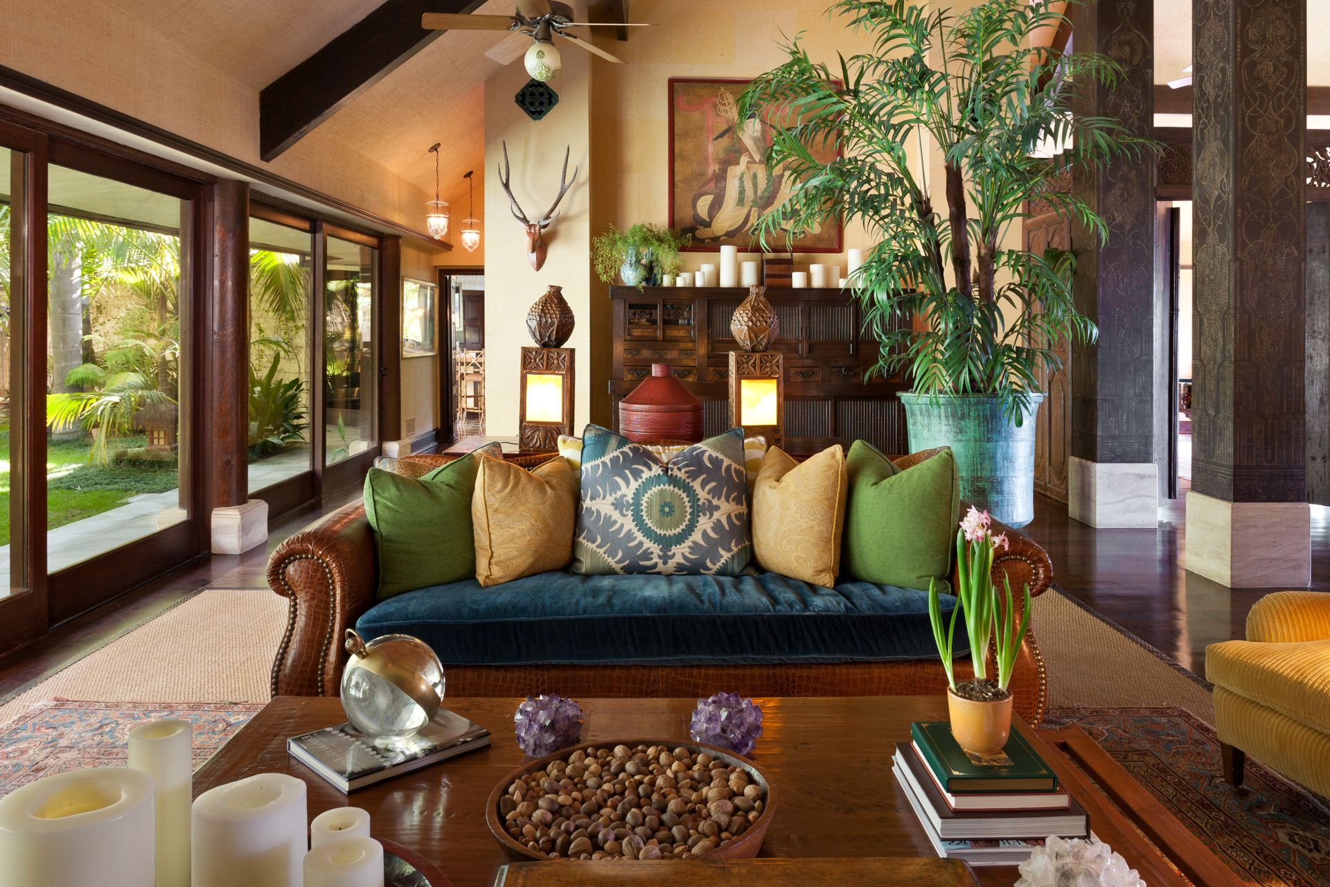 кожаный диван бунгало диван