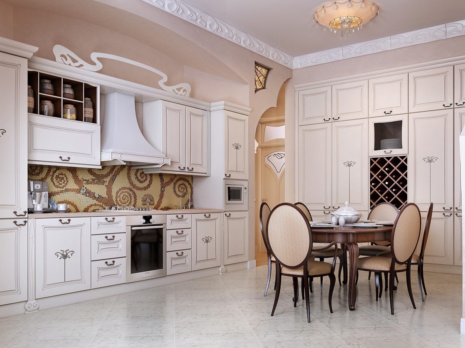 Кухня и столовая в Москве