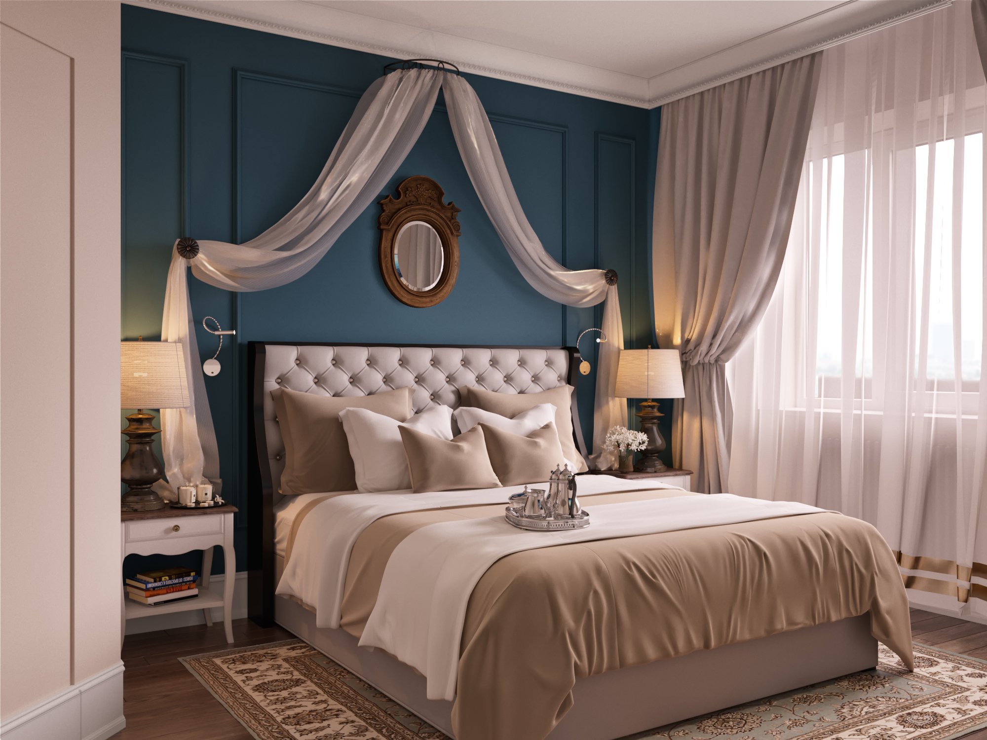 Спокойной классической. Спальня в классическом стиле. Интерьеры спален в классическом стиле. Голубая спальня в классическом стиле. Спальня в стиле современная классика.