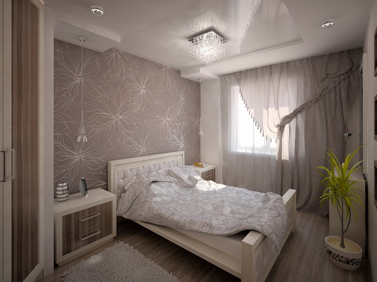 Дизайн комнаты с небольшой кроватью