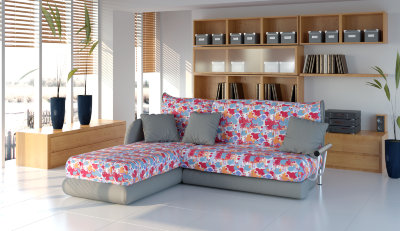 диван для сна цветной