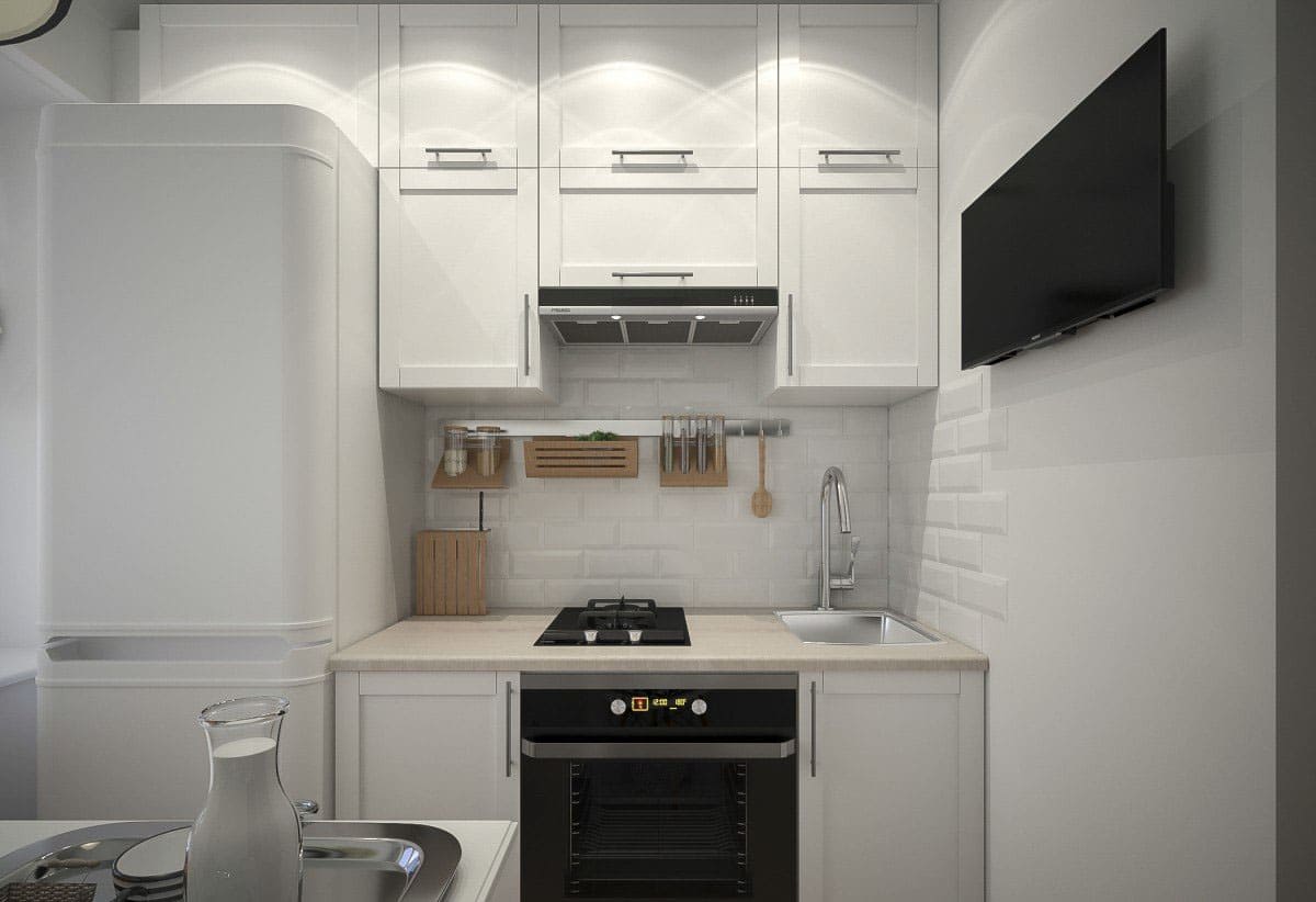 Особенности дизайна маленькой кухни площадью 5 кв. метров (60 реальных фото)