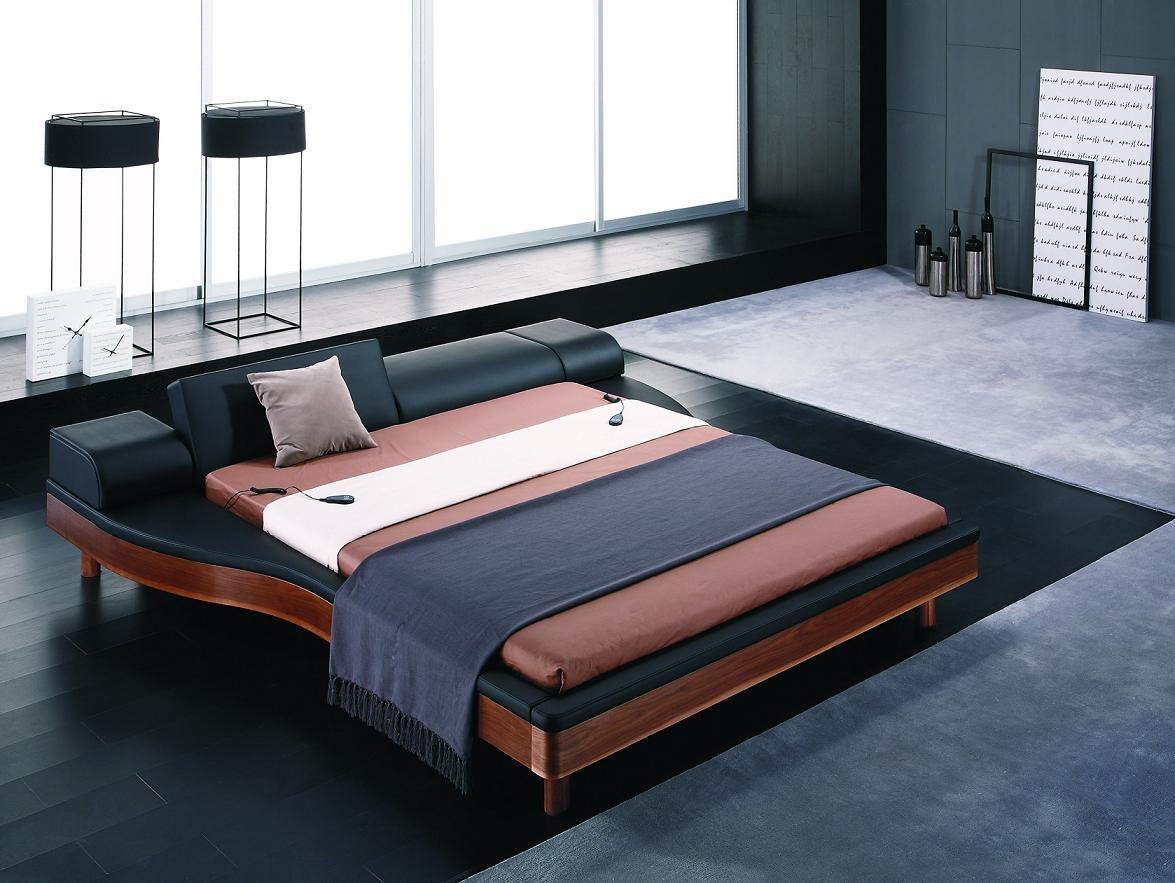 низкие кровати двуспальные в японском стиле