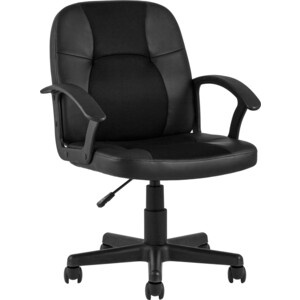 Кресло офисное topchairs comfort экокожа сетка черное preview 1