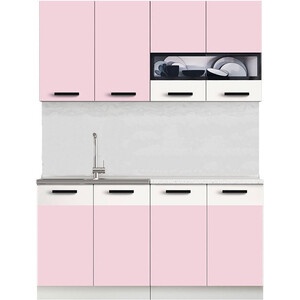 Кухня миф рио 1,6м розовый лаванда бежевый лдсп preview 1