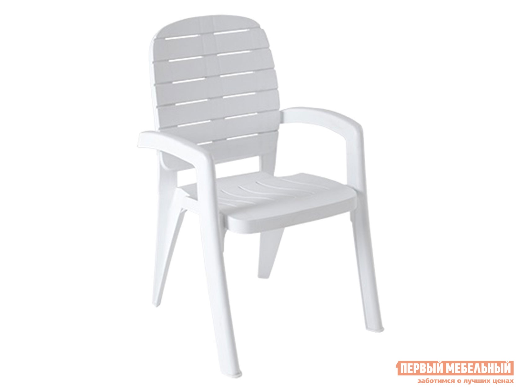 Пластиковый стул прованс белый, пластик preview 1