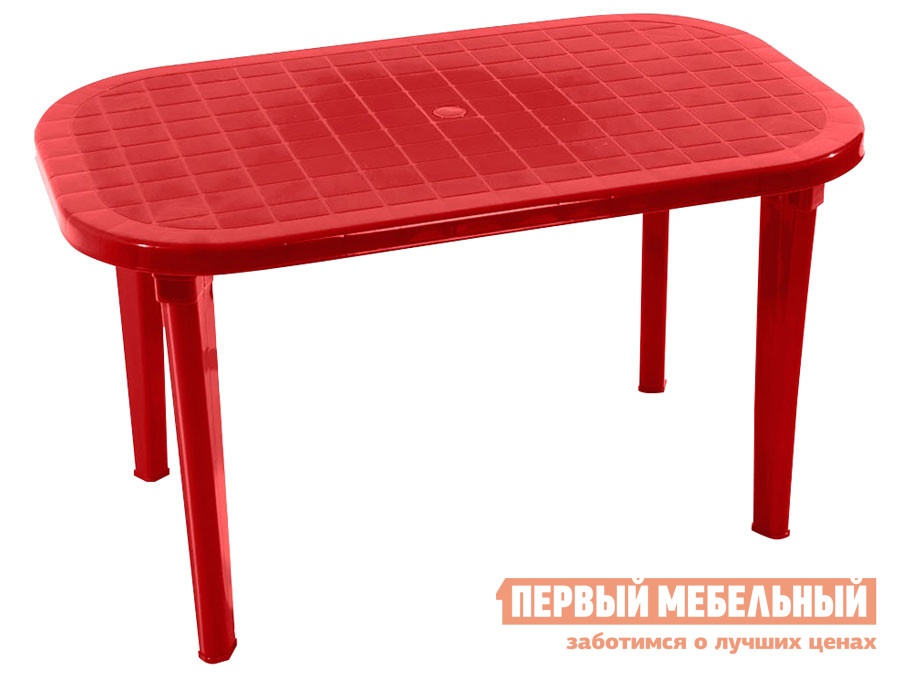 Пластиковый стол таити красный, пластик preview 1