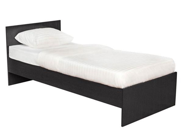 Односпальная кровать тиберия венге, 120х200 см, с основанием