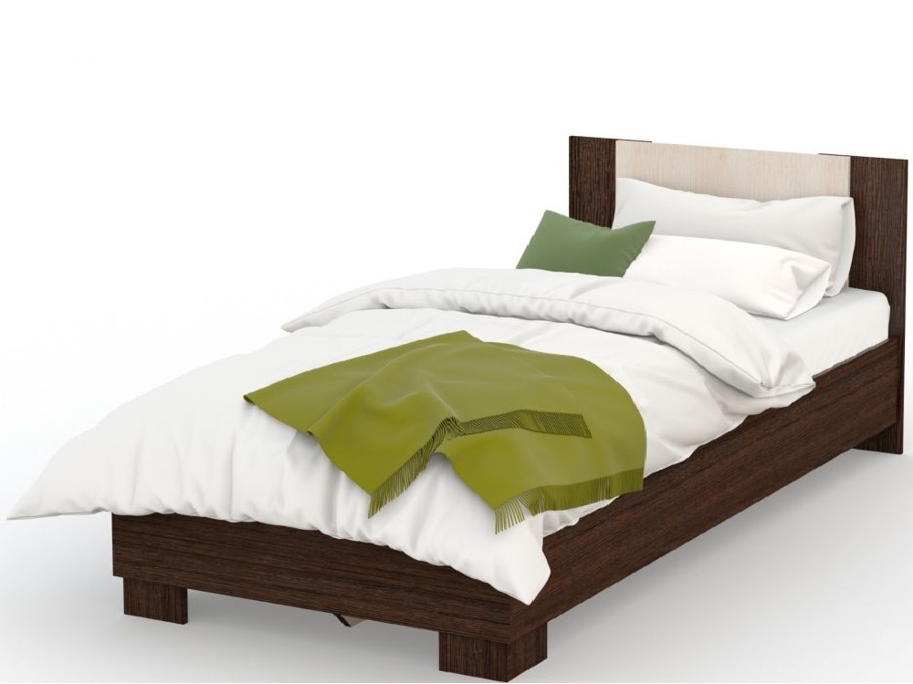Кровать аврора 120 200 империал коричневый 126x85x206 см.