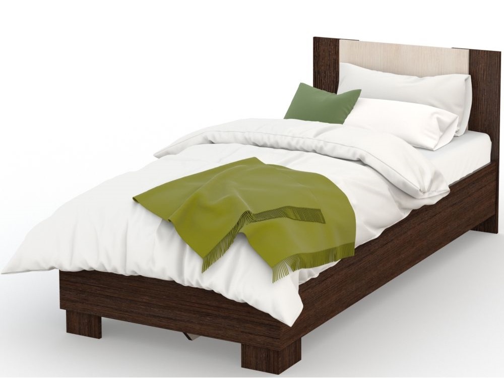 Кровать аврора 90 200 империал коричневый 96x85x206 см.