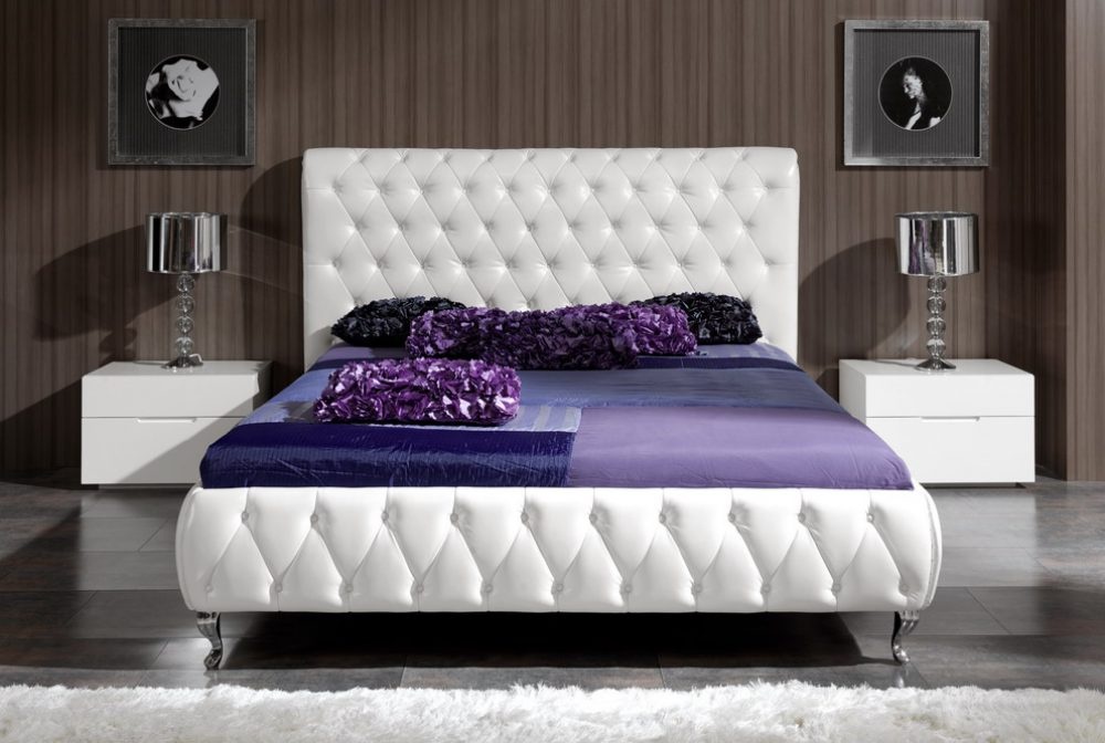 Кровать adriana dupen белый 205.0x121.0x217.0 см.