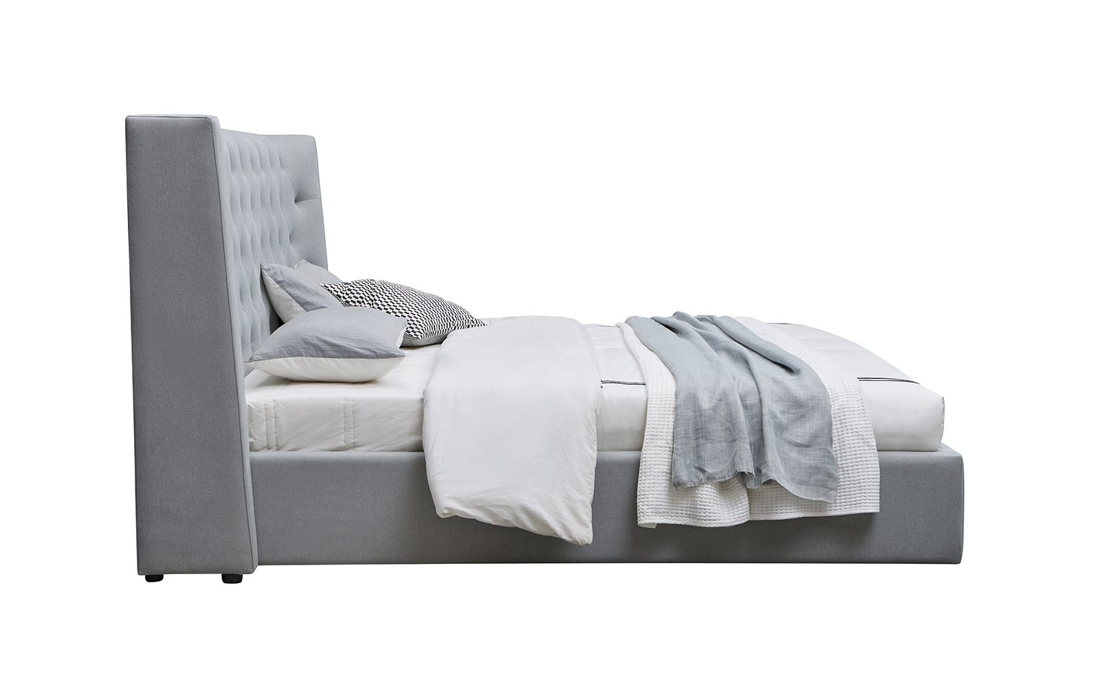 Кровать europe style серый 185.0x127.0x228.0 см.