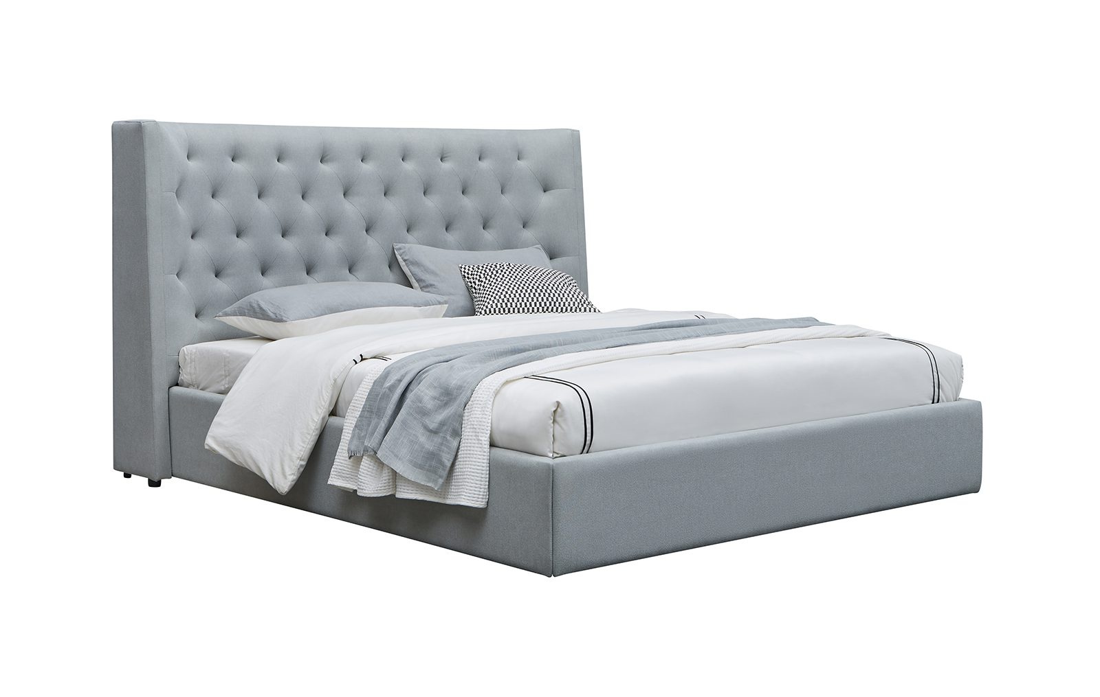 Кровать europe style серый 205.0x127.0x228.0 см.