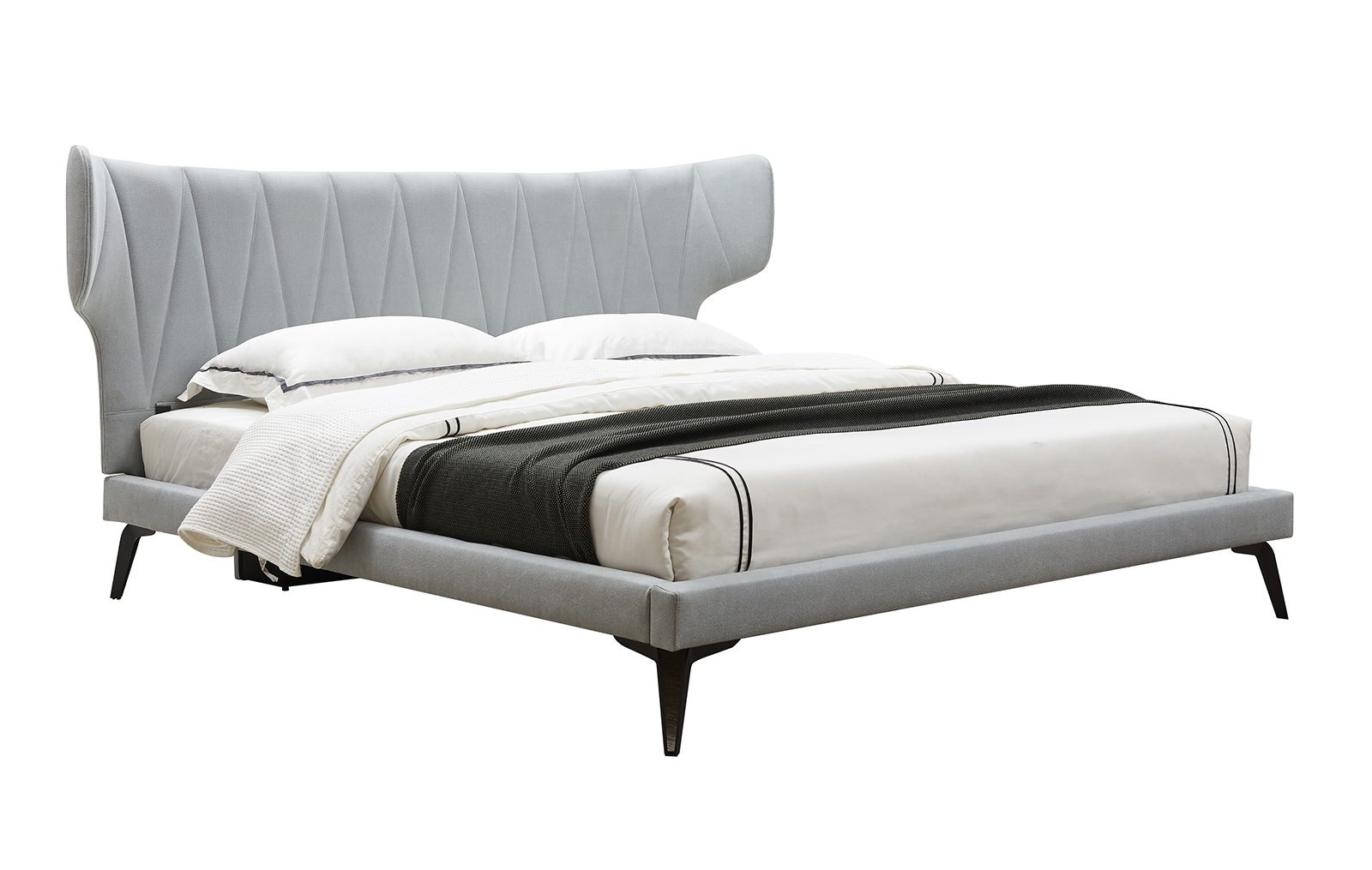 Кровать europe style серый 230.0x112.0x213.0 см.