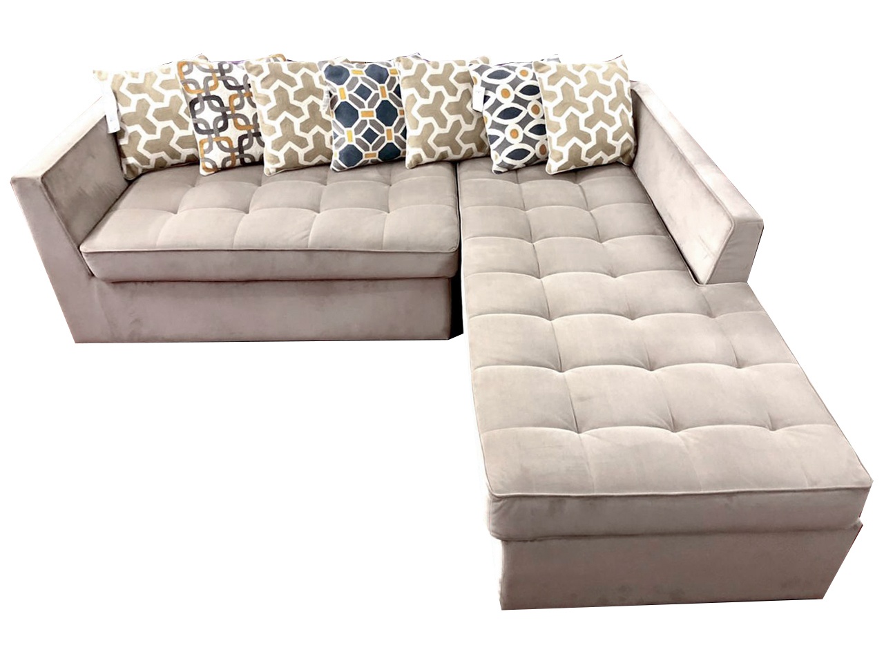 Угловой диван bartes myfurnish бежевый 220x70x200 см.