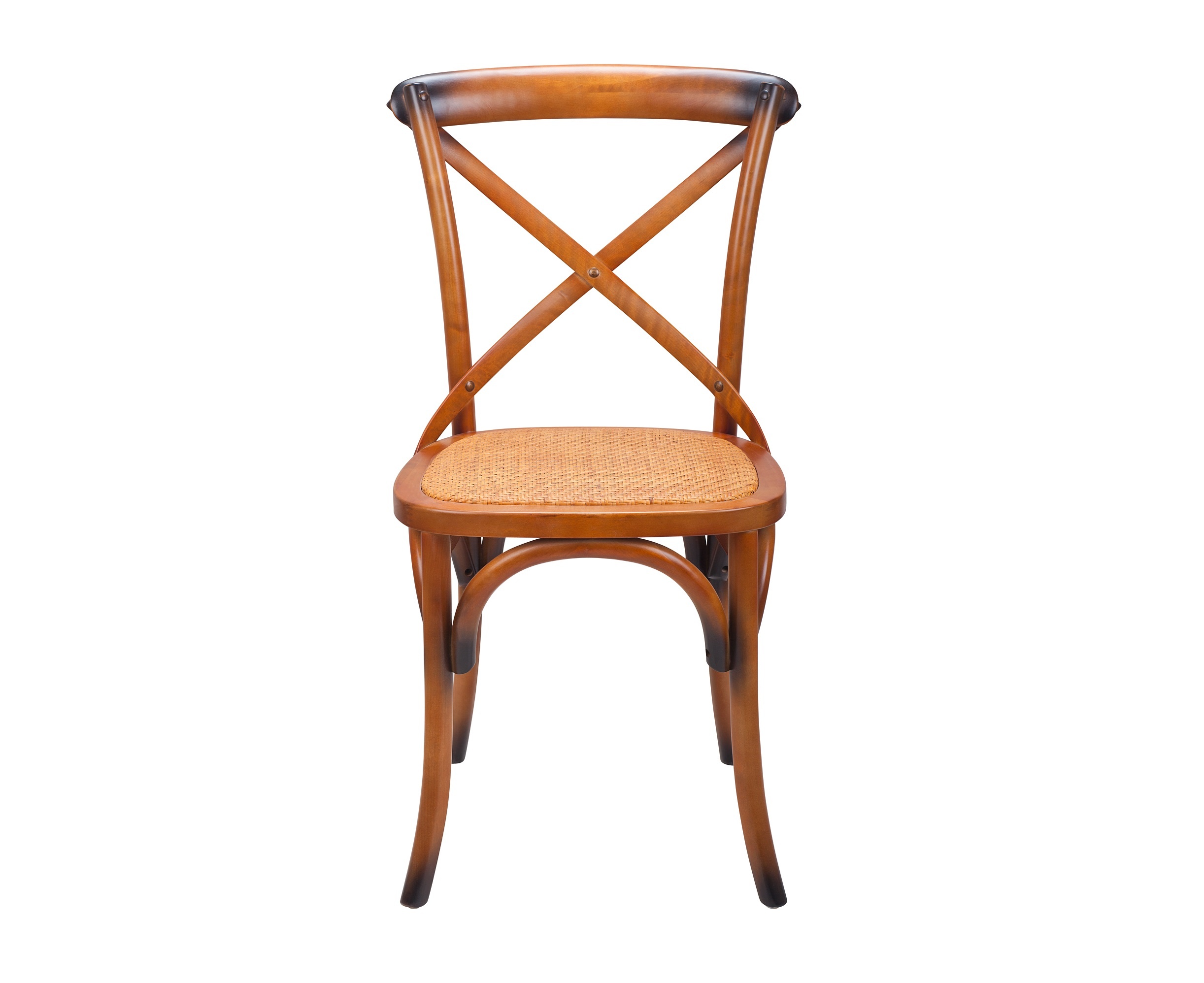 Обеденный стул cross back foxy mak-interior коричневый 45x89x50 см.