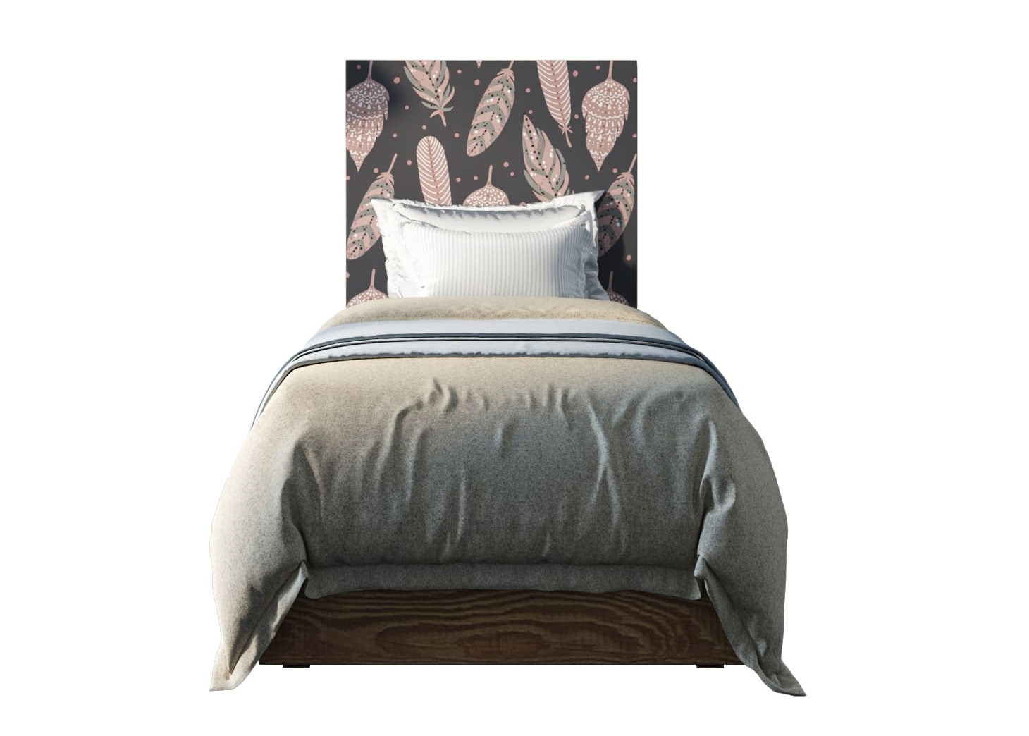 Кровать berber etg-home мультиколор 90x140x200 см.