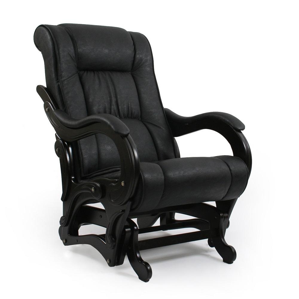Кресло-качалка глайдер dundi комфорт черный 69x98x100 см.