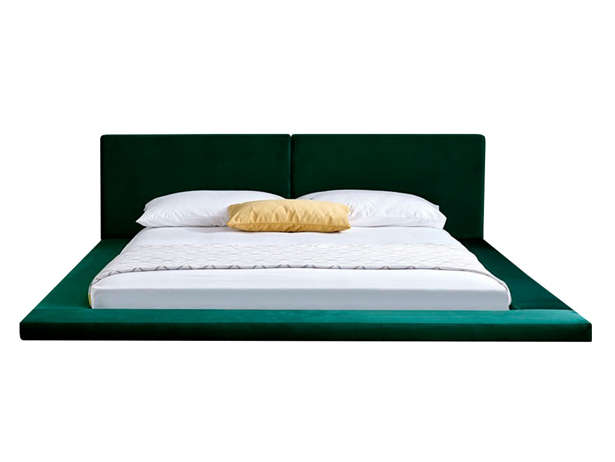 Кровать harmonia 140 200 idealbeds зеленый 190x100x230 см.