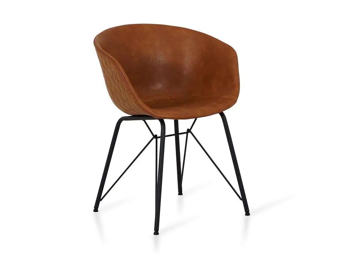 Кресло just ogogo коричневый 60.0x79x40.0 см.