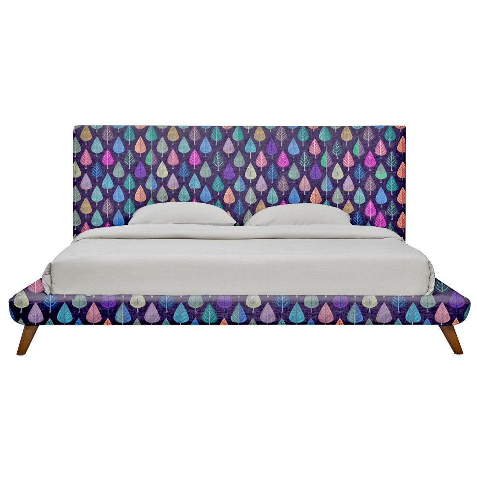 Кровать chameleo leaf by amir faysal icon designe фиолетовый 205x110x220 см. preview 1