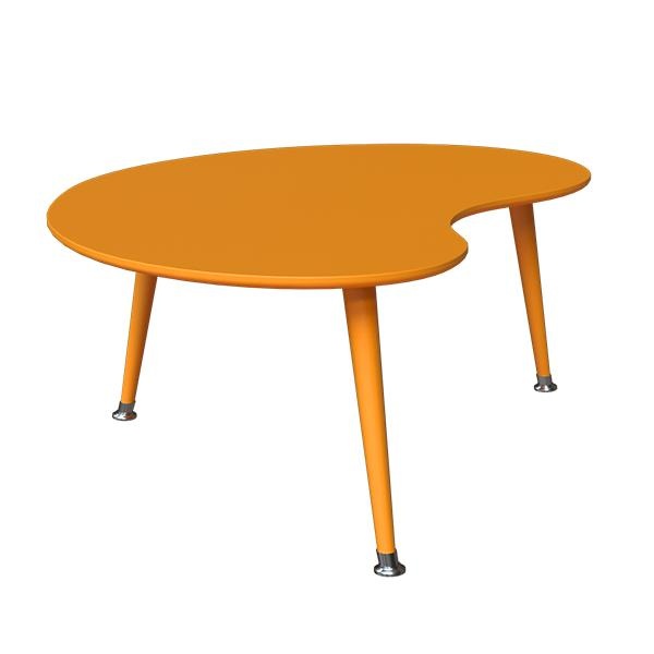 Журнальный стол почка монохром woodi оранжевый 43.0x60.0x90.0 см.