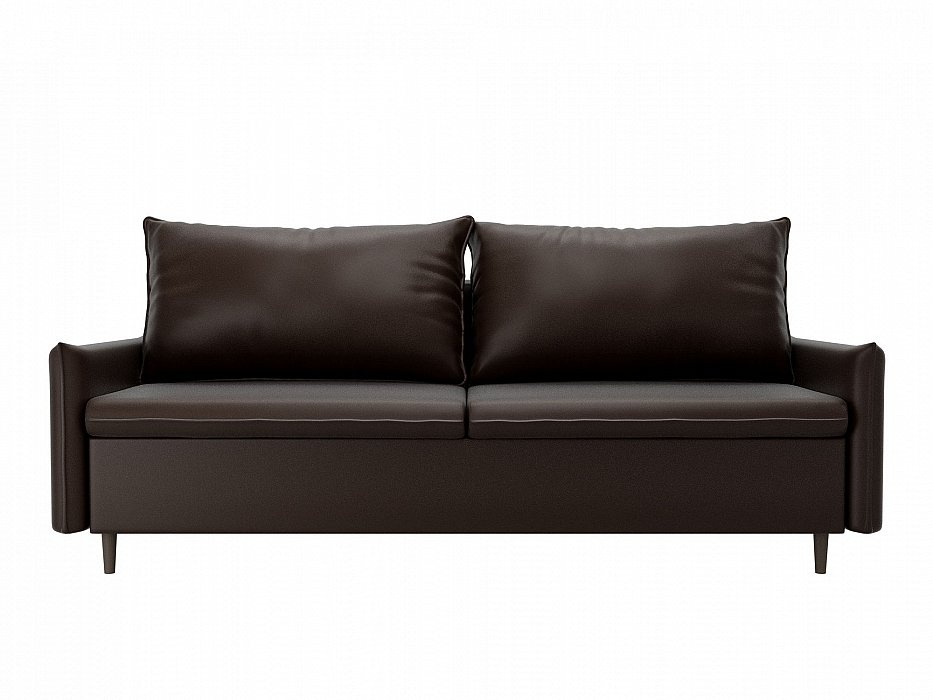 Прямой диван хьюстон экокожа коричневый preview 1