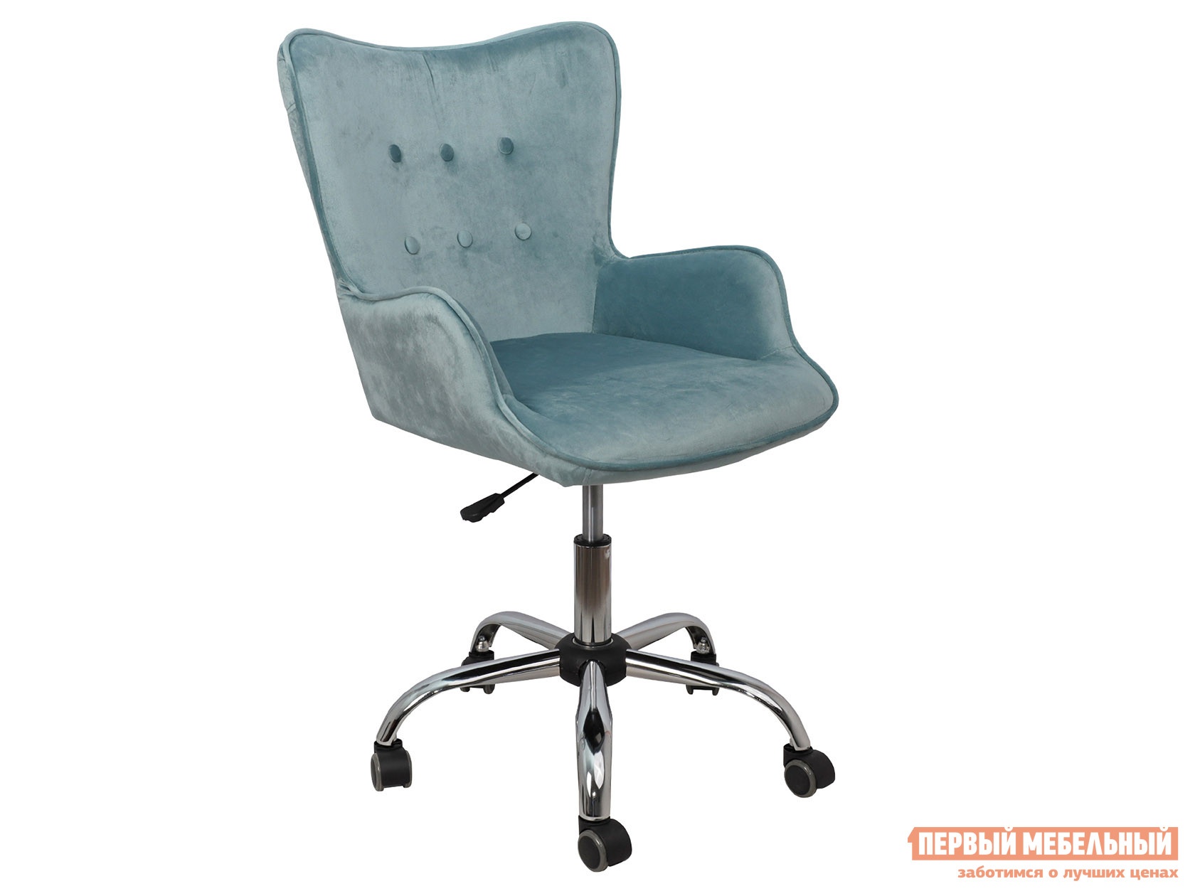 Офисное кресло bella голубой, велюр preview 1
