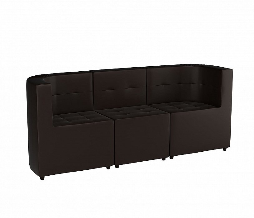 Модульный диван комплект домино экокожа коричневый preview 1