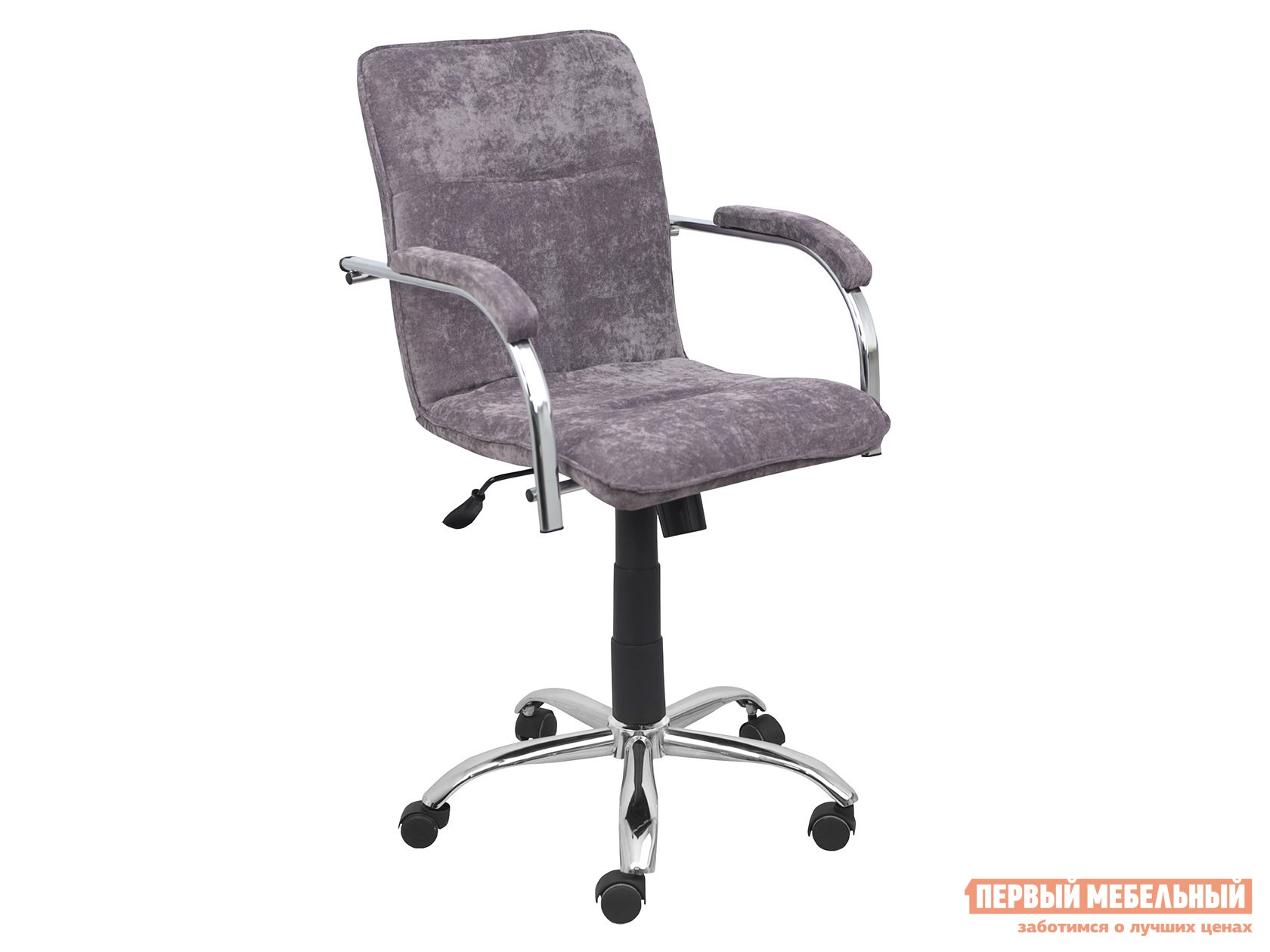 Офисное кресло samba aks-2 серый, велюр, мягкие preview 1