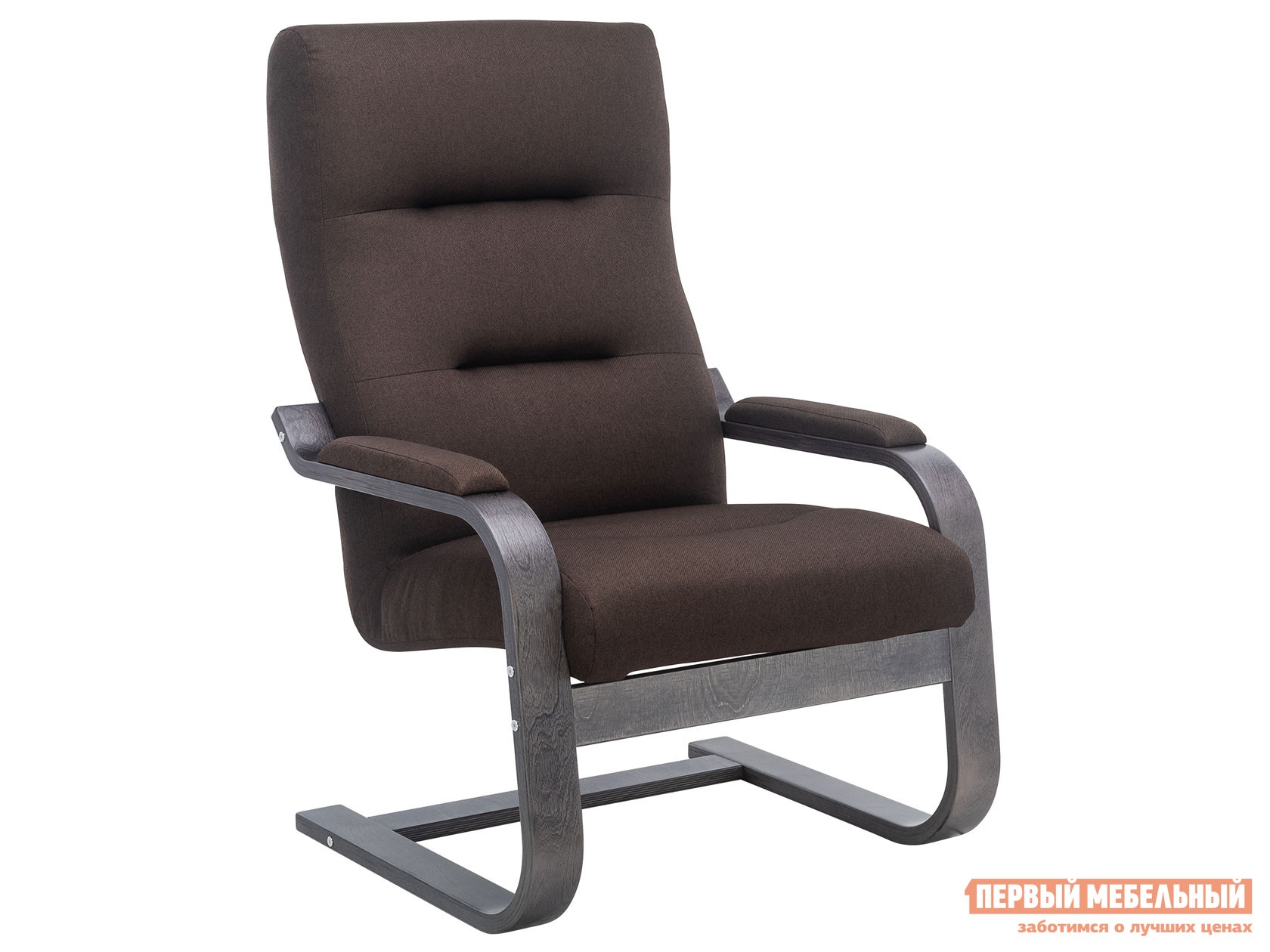 Кресло-качалка кресло освальд люкс венге коричневый, жаккард preview 1