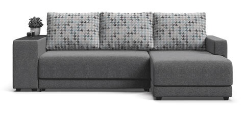 Угловой диван нью-йорк нпб рогожка malmo мозайка, голубой preview 1